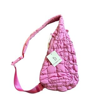 Pink Quilted Marshmallow Jennie Shoulder Bag
